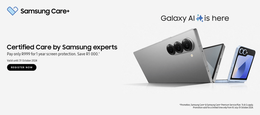 Samsung Care+ for the Galaxy Z Fold6 & Z Flip6: Your New Device,&nbsp;Protected