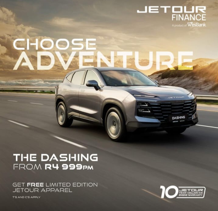 JETOUR TEAMS UP WITH WESBANK TO LAUNCH FINANCING FOR NEW AFFORDABLE LUXURY&nbsp;SUVS